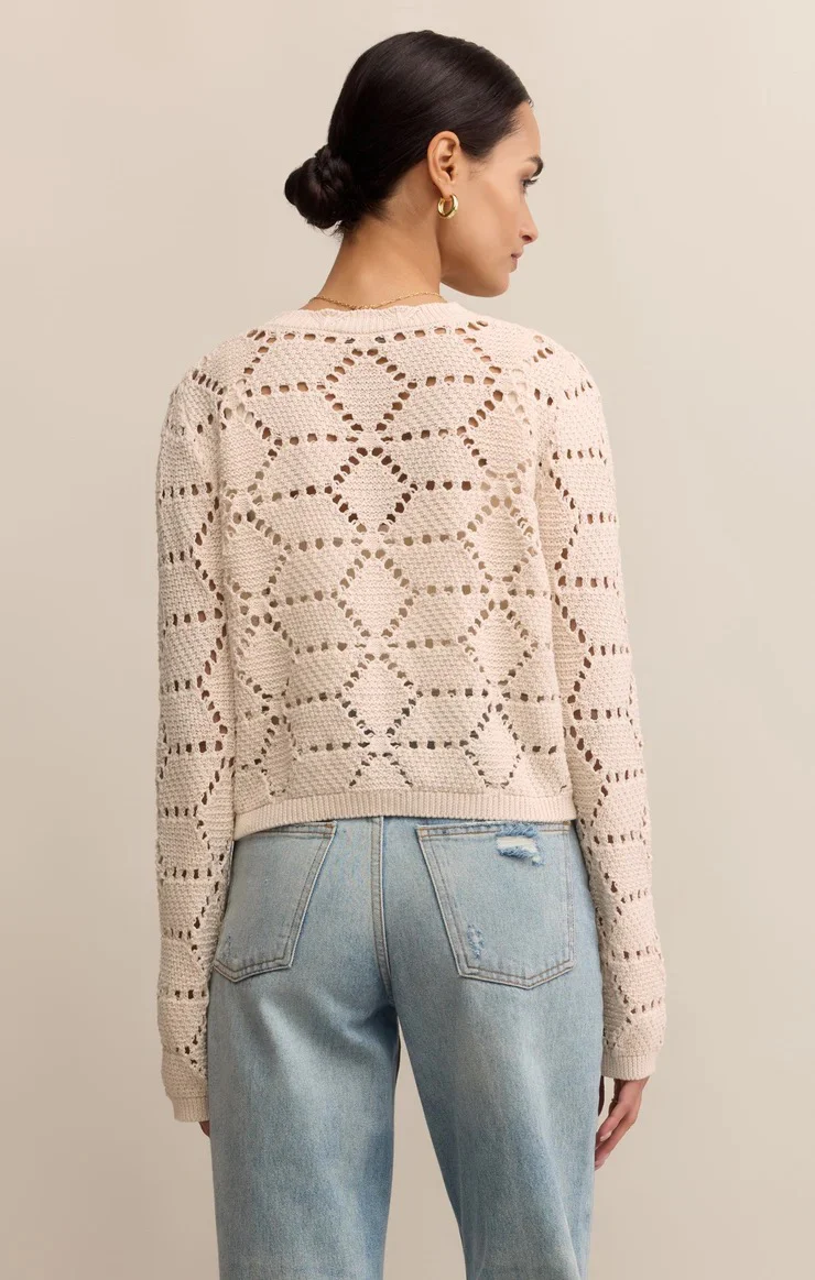 Rosalyn Sweater Cardigan Crystal - Image 3